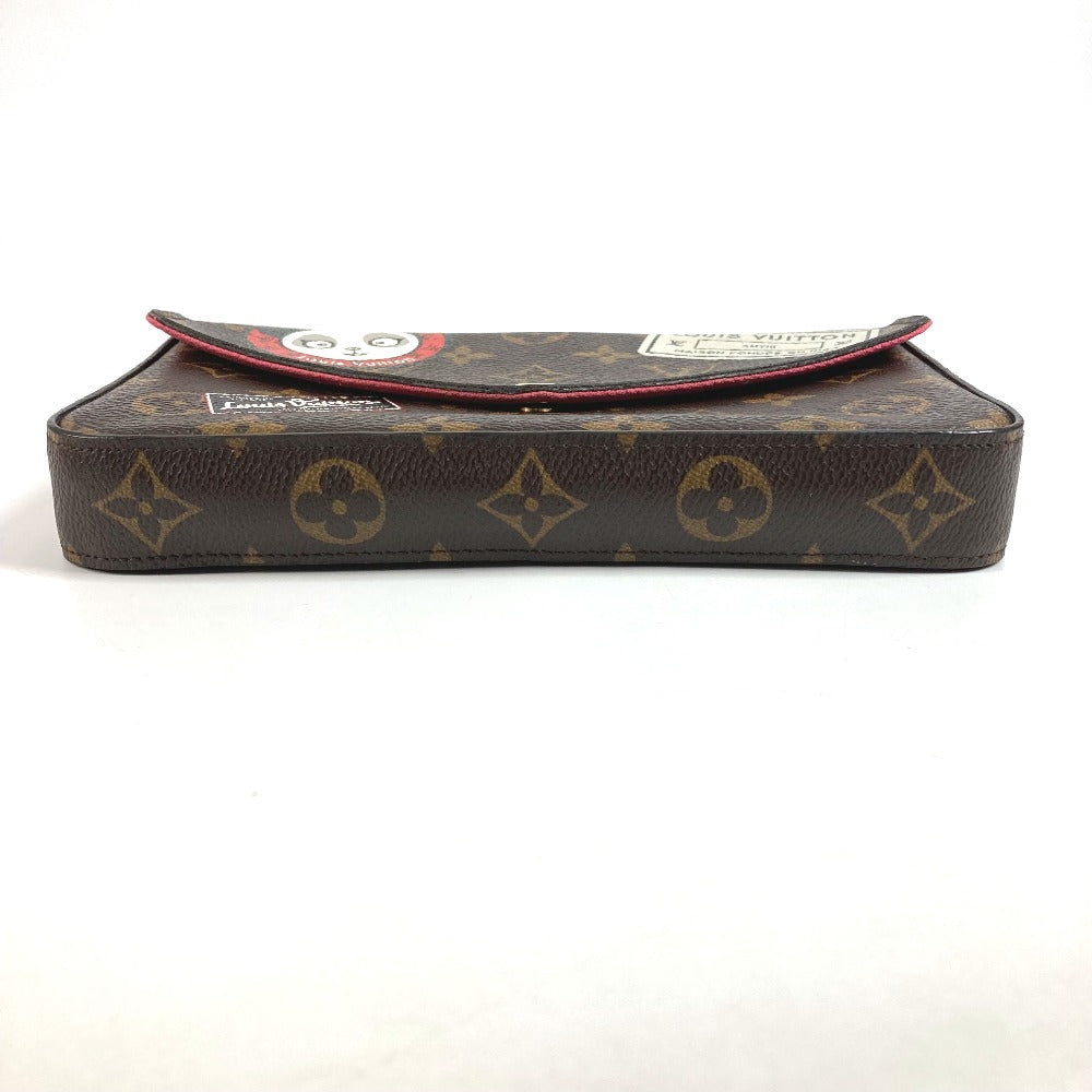 LOUIS VUITTON Unknown Monogram Panda Shanghai China Pochette Felicie Bag Crossbody Chain Bag Long Wallet Chain Wallet Shoulder Bag Monogram Canvas Women's Brown