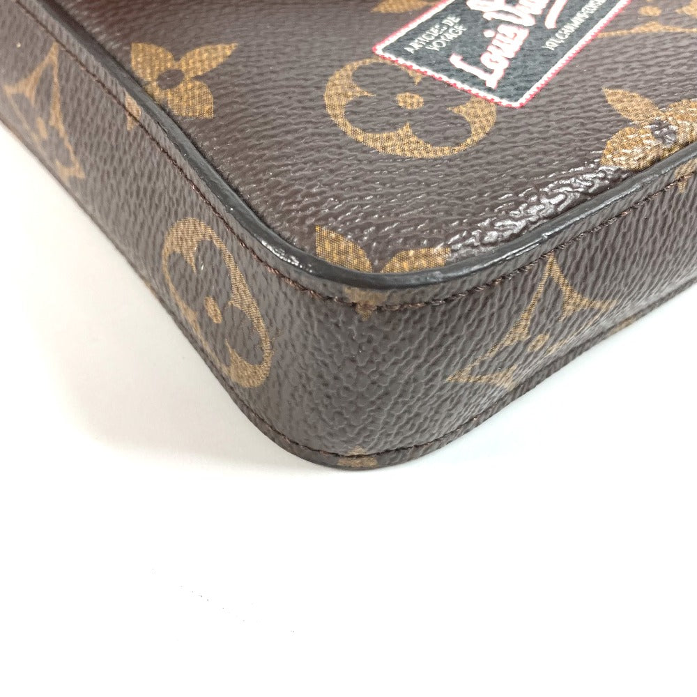 LOUIS VUITTON Unknown Monogram Panda Shanghai China Pochette Felicie Bag Crossbody Chain Bag Long Wallet Chain Wallet Shoulder Bag Monogram Canvas Women's Brown