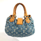 LOUIS VUITTON M95020 Monogram Denim Pretty Mini Bag Handbag in Monogram Denim Canvas for Women