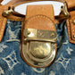 LOUIS VUITTON M95020 Monogram Denim Pretty Mini Bag Handbag in Monogram Denim Canvas for Women