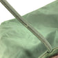 Prada Triangle Logo Plaque Tote Bag Shoulder Bag Nylon Unisex Khaki