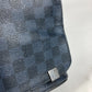 LOUIS VUITTON N50005 Damier Cobalt District PM Crossbody Flap Shoulder Bag in Damier Cobalt Canvas, Unisex, Navy