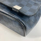 LOUIS VUITTON N50005 Damier Cobalt District PM Crossbody Flap Shoulder Bag in Damier Cobalt Canvas, Unisex, Navy