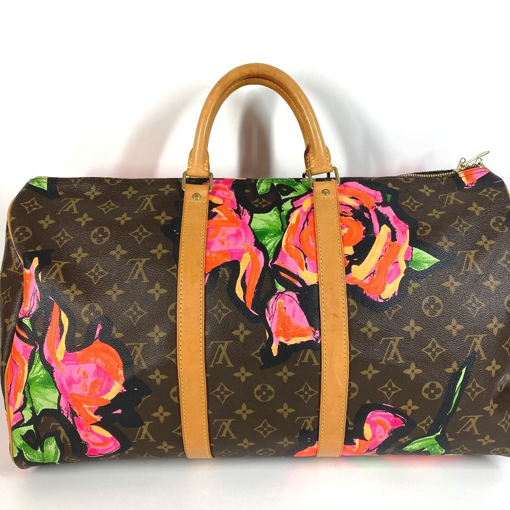 LOUIS VUITTON M48605 Monogram Rose Keepall 50 Travel Bag, Monogram Canvas Boston Bag, Women's, Pink
