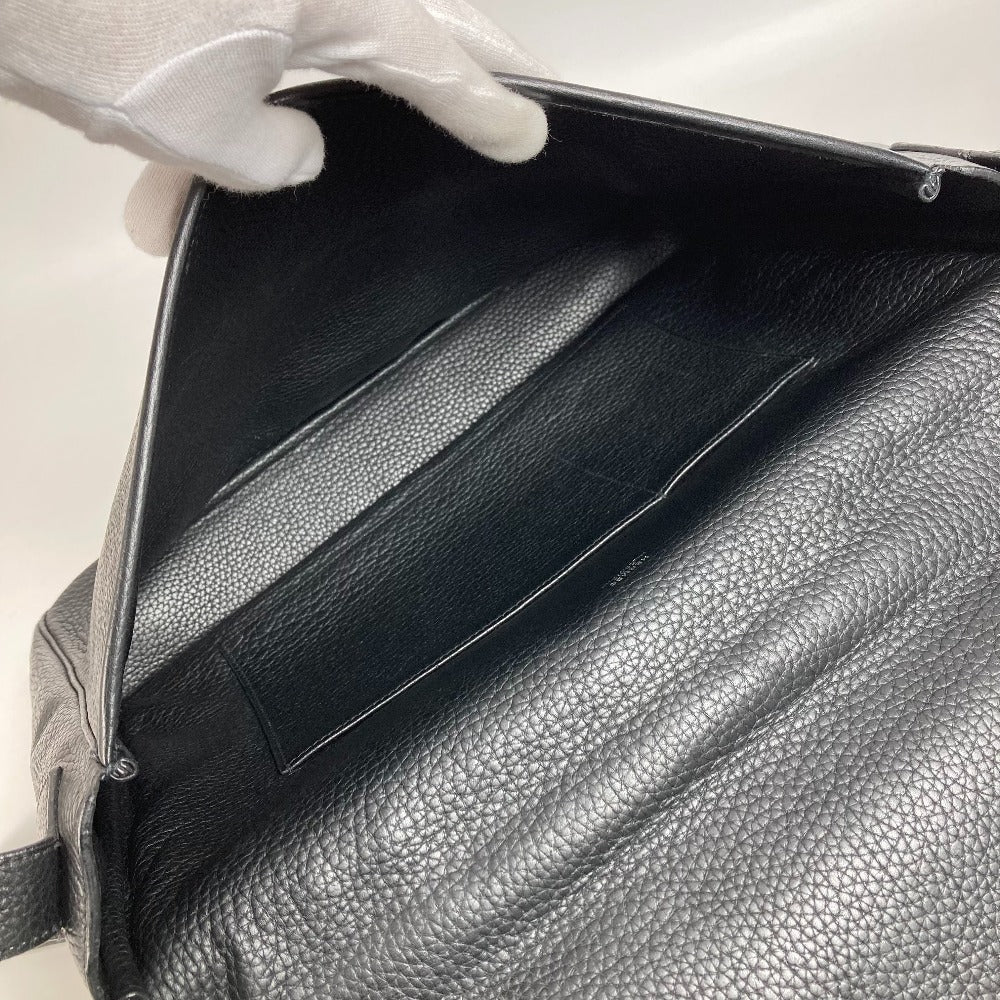 HERMES フラップ ヴィクトリア メッセンジャーバッグ ビジネスバッグ カバン 2WAYバッグ ショルダーバッグ 斜め掛け ハンドバッグ トリヨンクレマンス ユニセックス ブラック