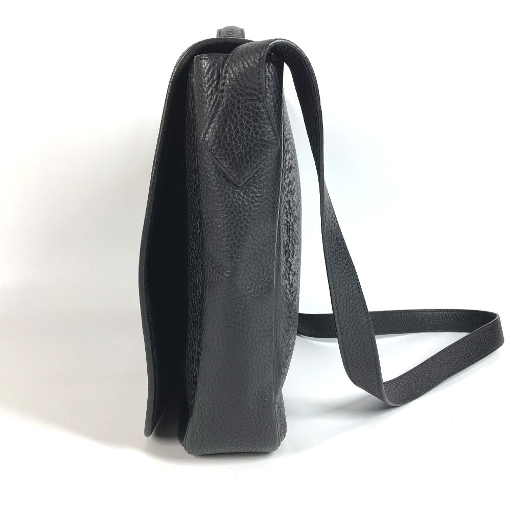 HERMES フラップ ヴィクトリア メッセンジャーバッグ ビジネスバッグ カバン 2WAYバッグ ショルダーバッグ 斜め掛け ハンドバッグ トリヨンクレマンス ユニセックス ブラック