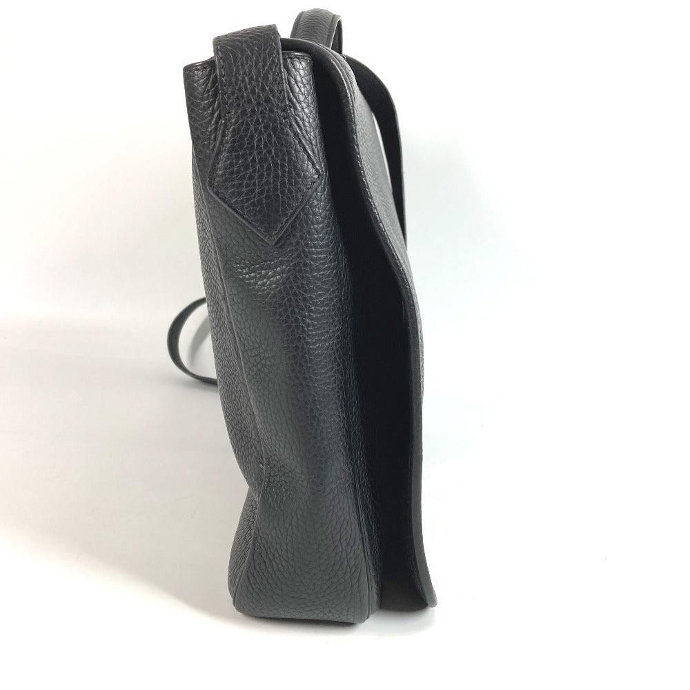 HERMES フラップ ヴィクトリア メッセンジャーバッグ ビジネスバッグ カバン 2WAYバッグ ショルダーバッグ 斜め掛け ハンドバッグ トリヨンクレマンス ユニセックス ブラック