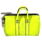 LOUIS VUITTON M01048 Taiga Rama Porte-Clés Mini Keepall Bag Charm, Bag-Shaped Boston Bag Keychain, Taiga Leather, Unisex, Yellow