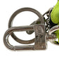 LOUIS VUITTON M01048 Taiga Rama Porte-Clés Mini Keepall Bag Charm, Bag-Shaped Boston Bag Keychain, Taiga Leather, Unisex, Yellow