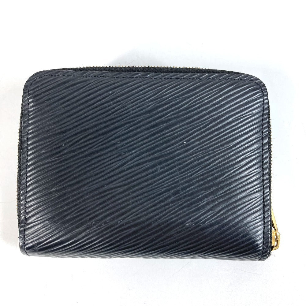 LOUIS VUITTON M63993 Epi Zippy Coin Purse Wallet with Round Zipper, Coin Purse, Epi Leather, Women's, Noir, Black
