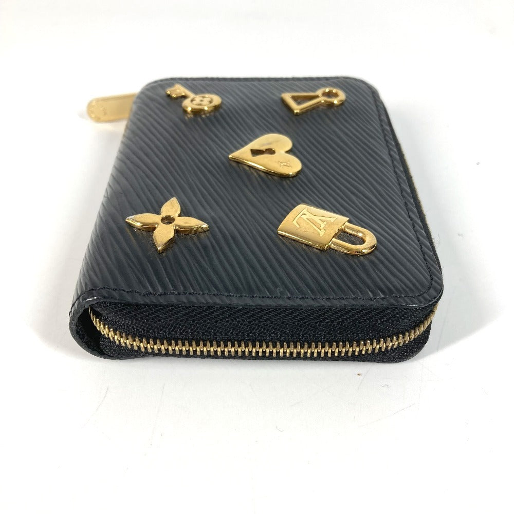 LOUIS VUITTON M63993 Epi Zippy Coin Purse Wallet with Round Zipper, Coin Purse, Epi Leather, Women's, Noir, Black