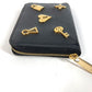 LOUIS VUITTON M63993 Epi Zippy Coin Purse Wallet with Round Zipper, Coin Purse, Epi Leather, Women's, Noir, Black