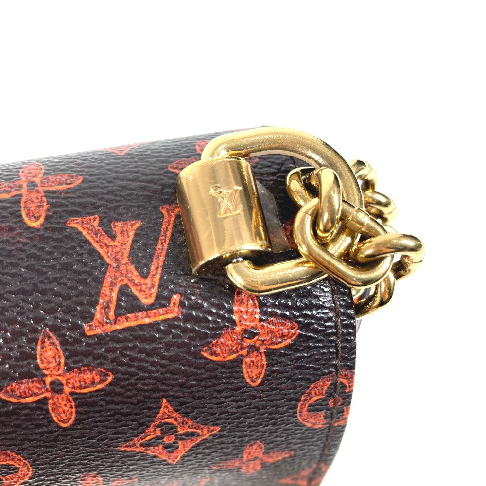 LOUIS VUITTON M44408 モノグラム キャットグラム 猫 サック ツイストMM カバン チェーンバッグ 斜め掛け Wチェーン ショルダーバッグ モノグラムキャンバス レディース ブラウン