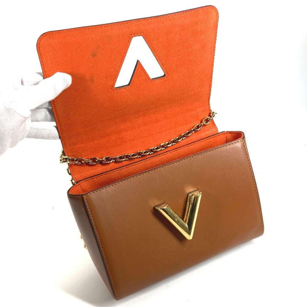 LOUIS VUITTON M44408 モノグラム キャットグラム 猫 サック ツイストMM カバン チェーンバッグ 斜め掛け Wチェーン ショルダーバッグ モノグラムキャンバス レディース ブラウン