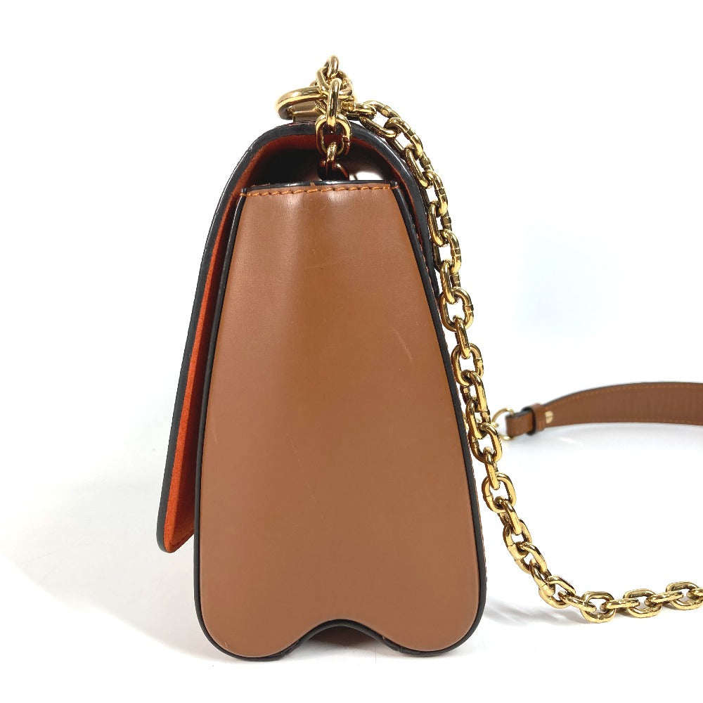 LOUIS VUITTON M44408 モノグラム キャットグラム 猫 サック ツイストMM カバン チェーンバッグ 斜め掛け Wチェーン ショルダーバッグ モノグラムキャンバス レディース ブラウン