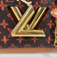 LOUIS VUITTON M44408 モノグラム キャットグラム 猫 サック ツイストMM カバン チェーンバッグ 斜め掛け Wチェーン ショルダーバッグ モノグラムキャンバス レディース ブラウン