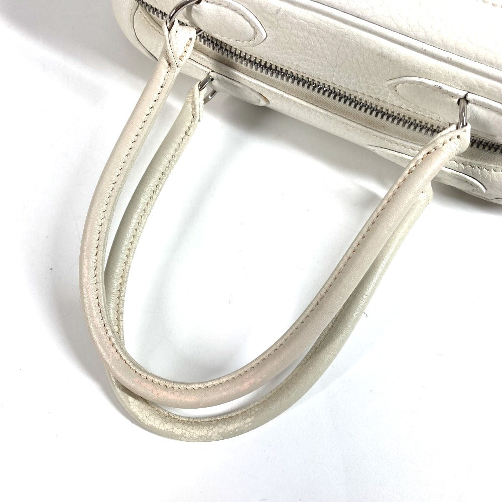 HERMES ボックスバッグ オムニバスPM オムニバス PM カバン ミニボストンバッグ ハンドバッグ レザー ユニセックス ホワイト