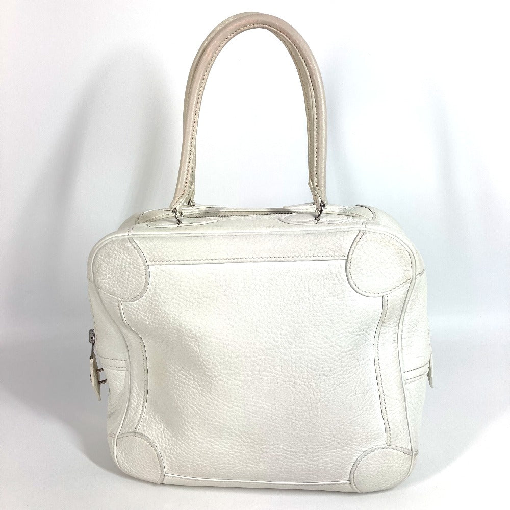HERMES ボックスバッグ オムニバスPM オムニバス PM カバン ミニボストンバッグ ハンドバッグ レザー ユニセックス ホワイト