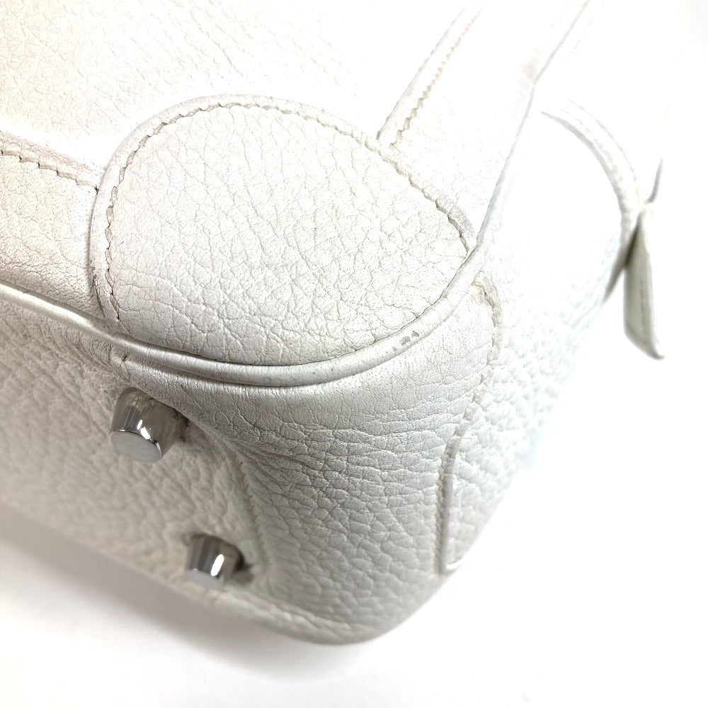 HERMES ボックスバッグ オムニバスPM オムニバス PM カバン ミニボストンバッグ ハンドバッグ レザー ユニセックス ホワイト