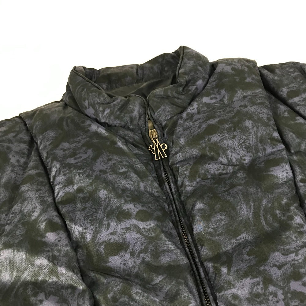 MONCLER EBONY GIUBBOTTO EBONY JACKET ロゴ 総柄 メタルロゴ ダウンジャケット ダウン ロング アウター 長袖 ダウンコート ポリエステル レディース ネイビー