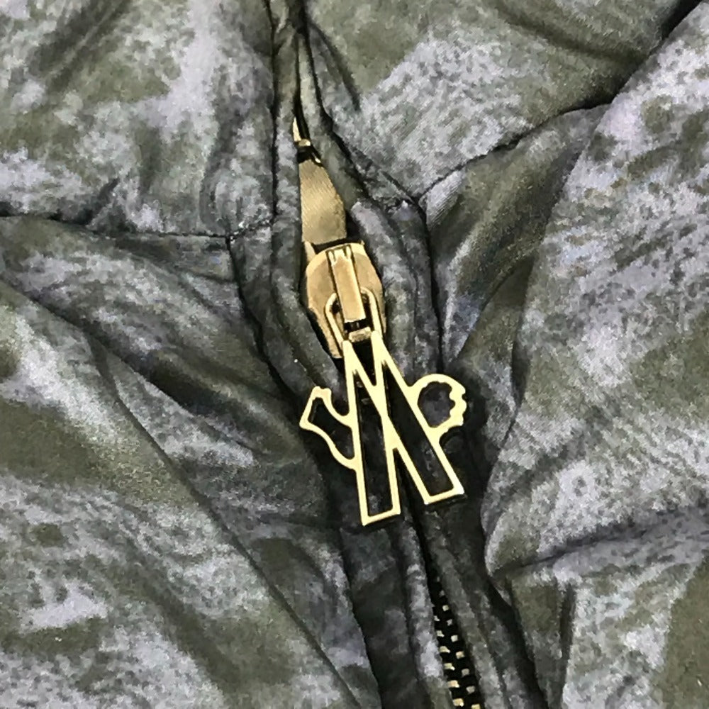MONCLER EBONY GIUBBOTTO EBONY JACKET ロゴ 総柄 メタルロゴ ダウンジャケット ダウン ロング アウター 長袖 ダウンコート ポリエステル レディース ネイビー