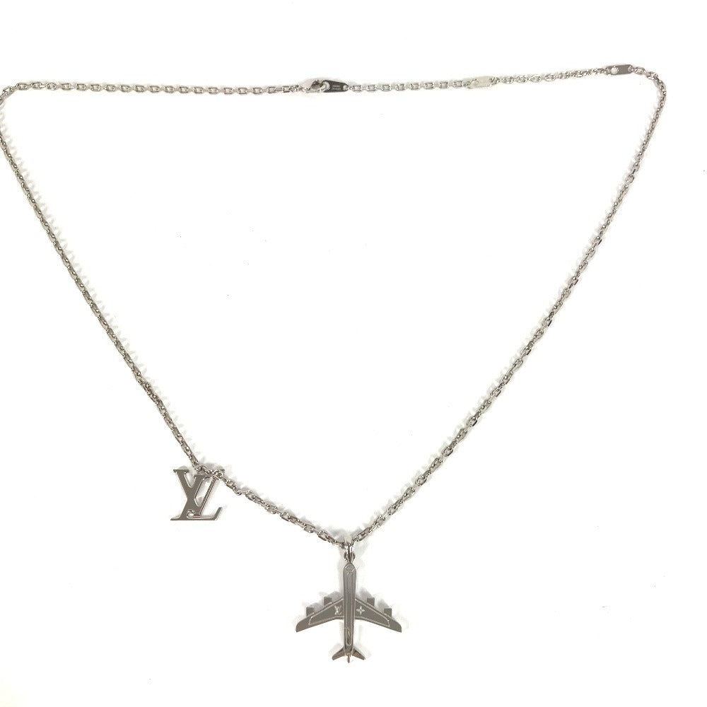 LOUIS VUITTON MP3157 飛行機 ロゴ ペンダント・LVプレーン アクセサリー ジュエリー チェーンネックレス ネックレス メタル ユニセックス シルバー