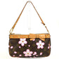 LOUIS VUITTON M92006 Monogram Cherry Blossom Pochette Accessoires by Takashi Murakami. Mini handbag, shoulder bag, accessory pouch, handbag, monogram canvas, women's, brown.