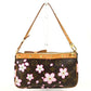 LOUIS VUITTON M92006 Monogram Cherry Blossom Pochette Accessoires by Takashi Murakami. Mini handbag, shoulder bag, accessory pouch, handbag, monogram canvas, women's, brown.