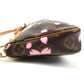 LOUIS VUITTON M92006 Monogram Cherry Blossom Pochette Accessoires by Takashi Murakami. Mini handbag, shoulder bag, accessory pouch, handbag, monogram canvas, women's, brown.