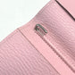 HERMES Bifold Agenda Vision Planner Stationery Case/Cover, Chevre, Unisex, Rose Sakura, Pink
