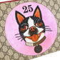 GUCCI 506280 GGスプリーム 犬 ドッグ BOSCO ボスコ アップリケ ポーチ カバン セカンドバッグ クラッチバッグ GGスプリームキャンバス ユニセックス ベージュ