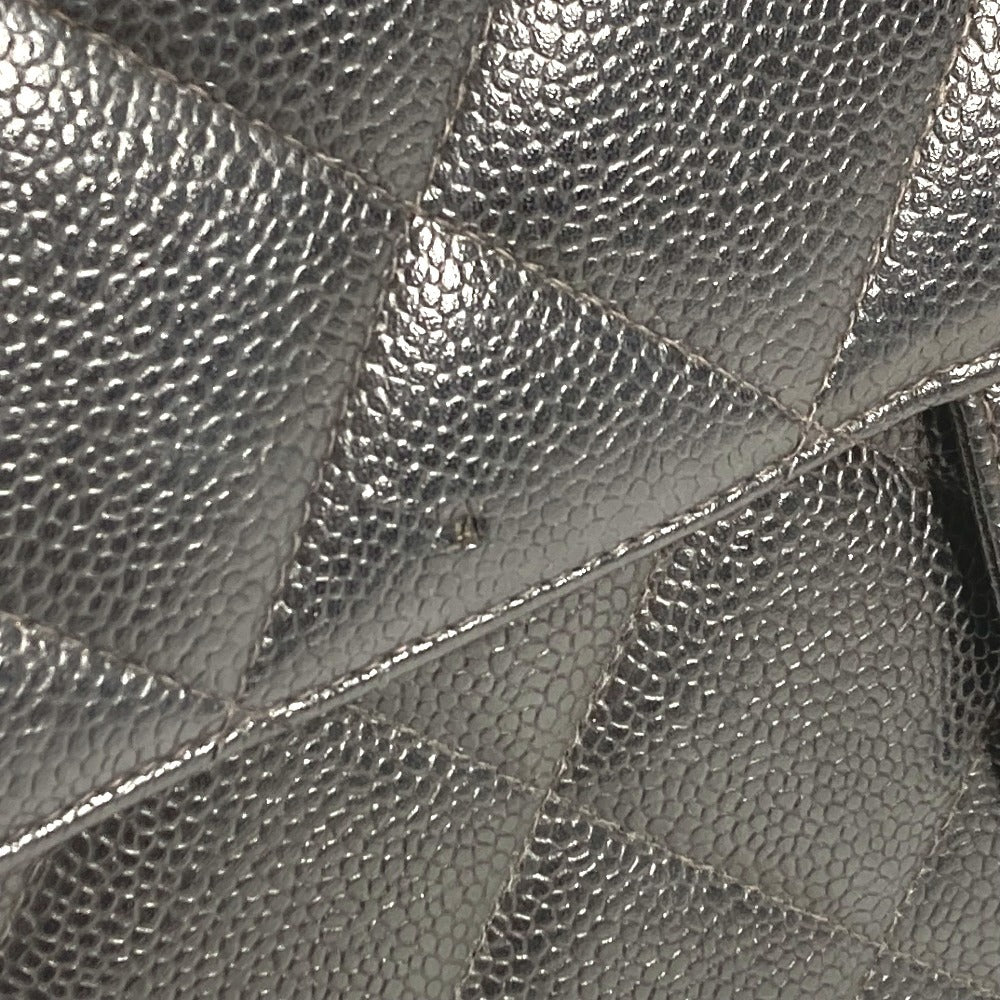 CHANEL A02794 Vintage CC Logo Coco Mark Matelasse Quilted Briefcase Handbag Tote Bag Document Bag Business Bag Caviar Leather Women's Black