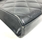 CHANEL A02794 Vintage CC Logo Coco Mark Matelasse Quilted Briefcase Handbag Tote Bag Document Bag Business Bag Caviar Leather Women's Black