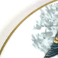 HERMES Dinner Plate, Equatorial Sketch, 27cm, Bird Design, Ceramic, Women's, White