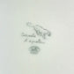 HERMES Dinner Plate, Equatorial Sketch, 27cm, Bird Design, Ceramic, Women's, White
