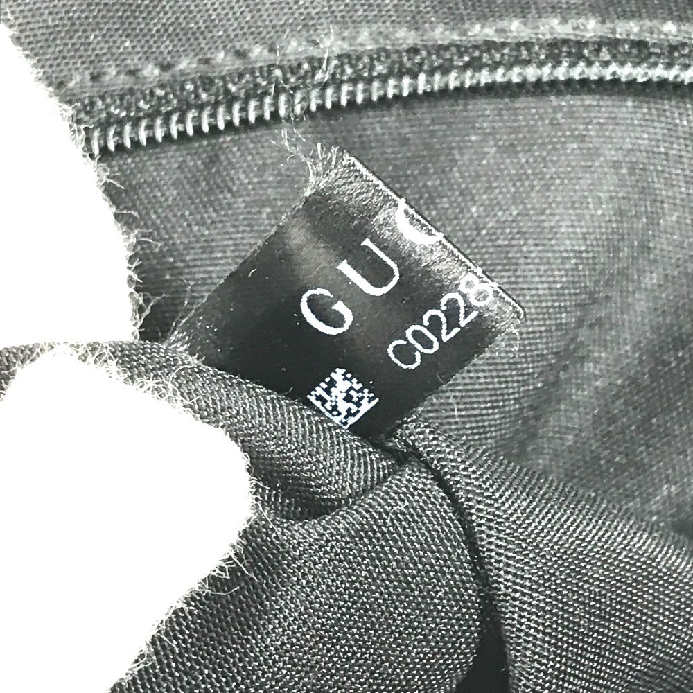 GUCCI 419775 Guccissima GG Logo Clutch Bag/Pouch with Handle/Second Bag/Shimmer Leather/Unisex Black