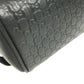 GUCCI 419775 Guccissima GG Logo Clutch Bag/Pouch with Handle/Second Bag/Shimmer Leather/Unisex Black