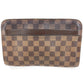 LOUIS VUITTON N51993 Damier Saint Louis Clutch Bag, Pouch with Strap, Second Bag, Damier Canvas, Unisex, Ebene, Brown