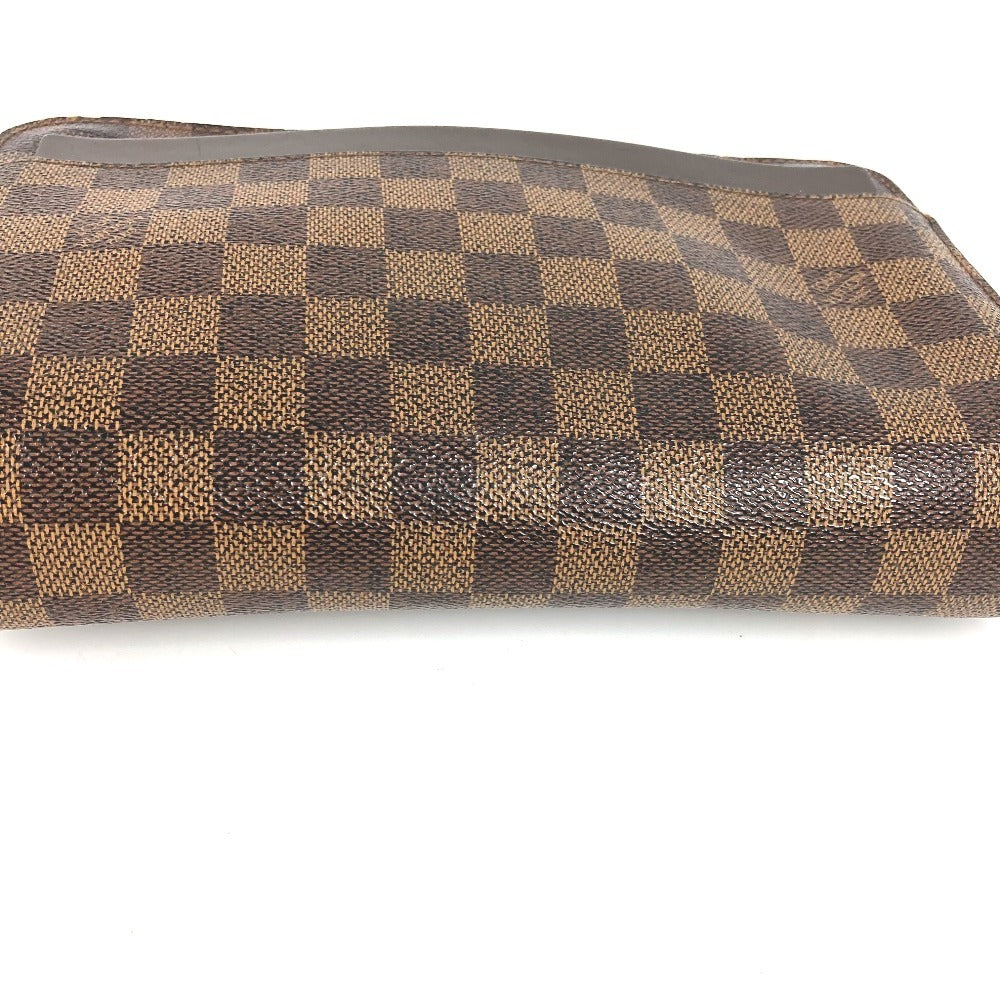 LOUIS VUITTON N51993 Damier Saint Louis Clutch Bag, Pouch with Strap, Second Bag, Damier Canvas, Unisex, Ebene, Brown