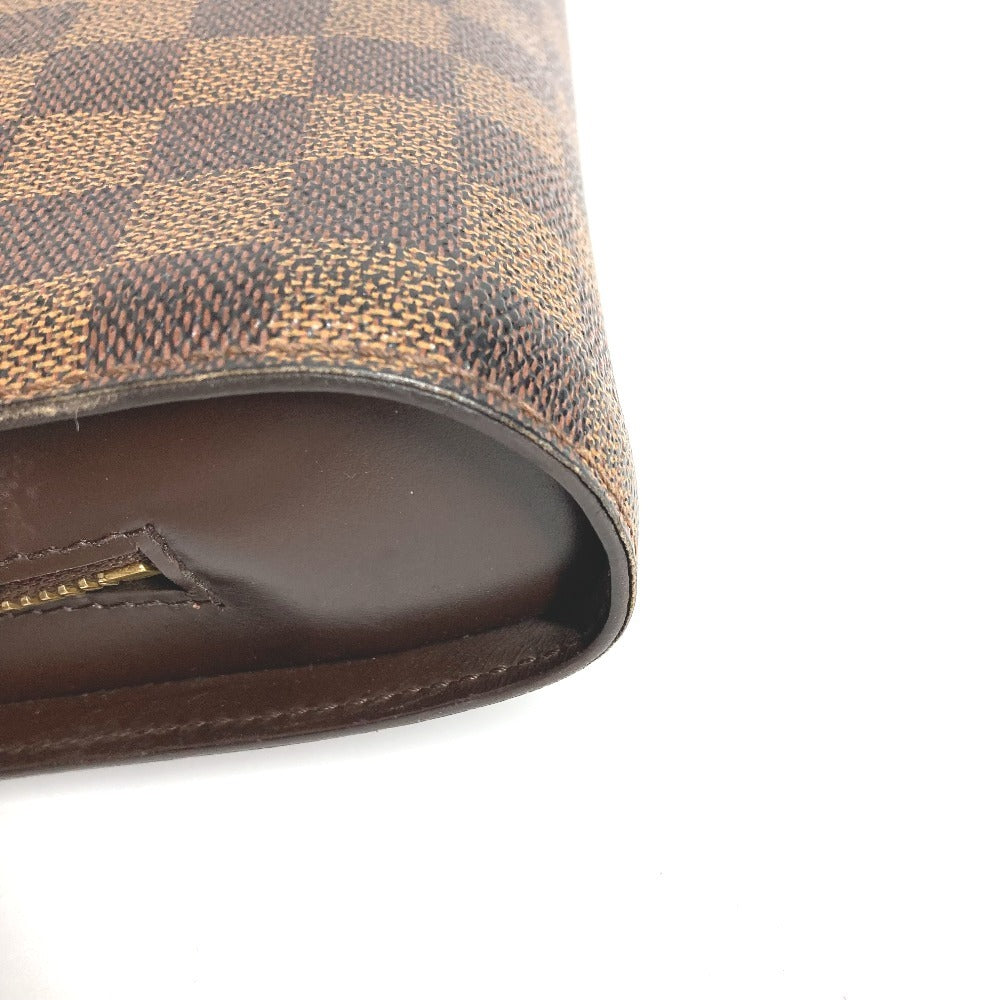 LOUIS VUITTON N51993 Damier Saint Louis Clutch Bag, Pouch with Strap, Second Bag, Damier Canvas, Unisex, Ebene, Brown