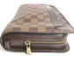 LOUIS VUITTON N51993 Damier Saint Louis Clutch Bag, Pouch with Strap, Second Bag, Damier Canvas, Unisex, Ebene, Brown