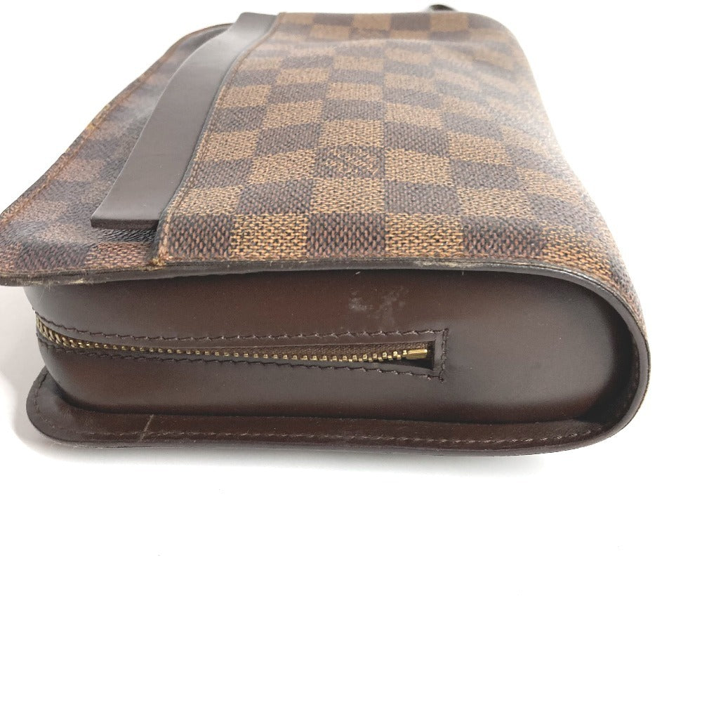 LOUIS VUITTON N51993 Damier Saint Louis Clutch Bag, Pouch with Strap, Second Bag, Damier Canvas, Unisex, Ebene, Brown