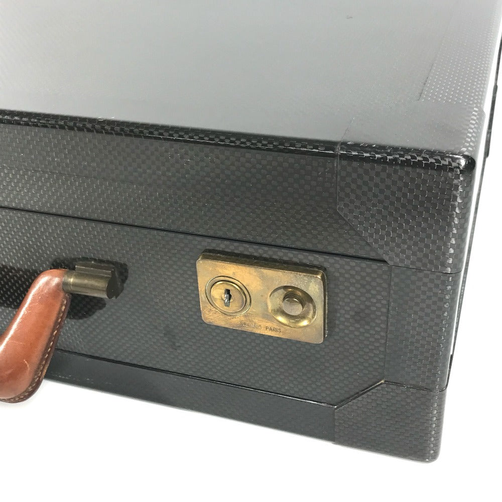 HERMES 150周年記念 500個限定 エスパスGM エスパス GM アタッシュケース ブリーフケース トランク ビジネスバッグ カーボン レディース ブラック