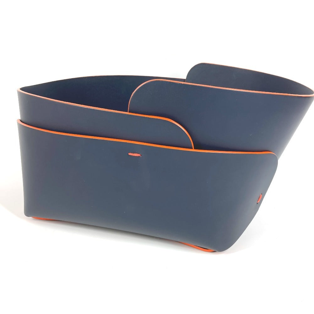 LOUIS VUITTON Petit Nomade Collection Overlay Bowl, Trinket Organizer, Leather, Unisex, Navy