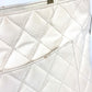 CHANEL CC Coco Mark Logo Quilted Matelasse Reissue Tote Bag with Fringe and Tassel, Shoulder Bag, 9618***, Leather/Canvas, Unisex, White