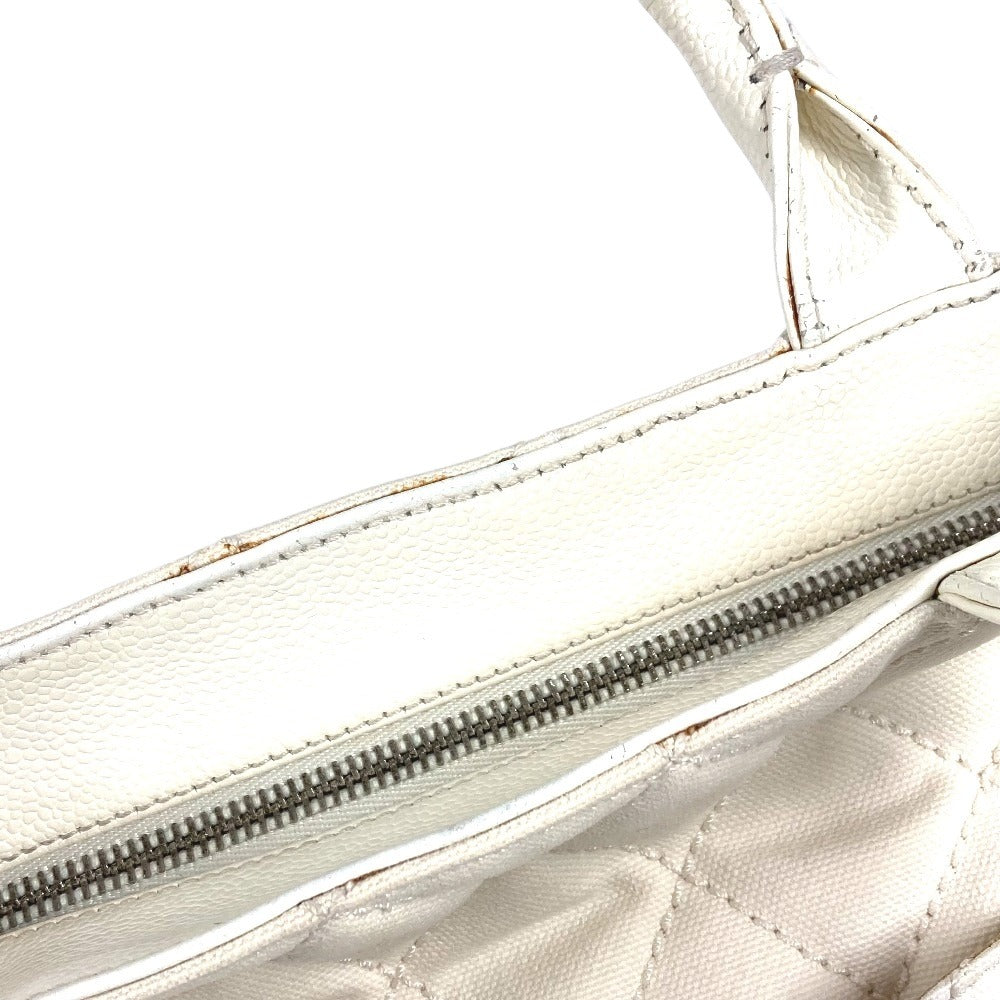 CHANEL CC Coco Mark Logo Quilted Matelasse Reissue Tote Bag with Fringe and Tassel, Shoulder Bag, 9618***, Leather/Canvas, Unisex, White