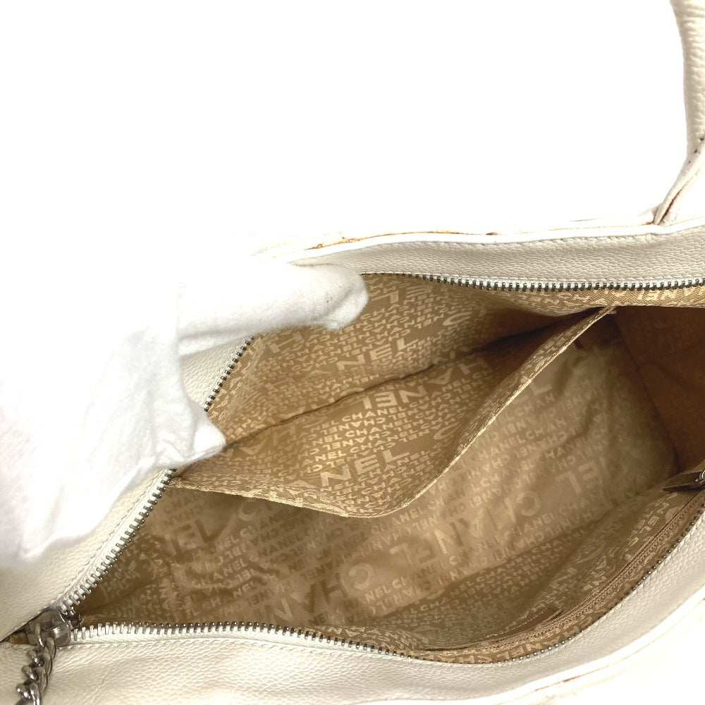 CHANEL CC Coco Mark Logo Quilted Matelasse Reissue Tote Bag with Fringe and Tassel, Shoulder Bag, 9618***, Leather/Canvas, Unisex, White