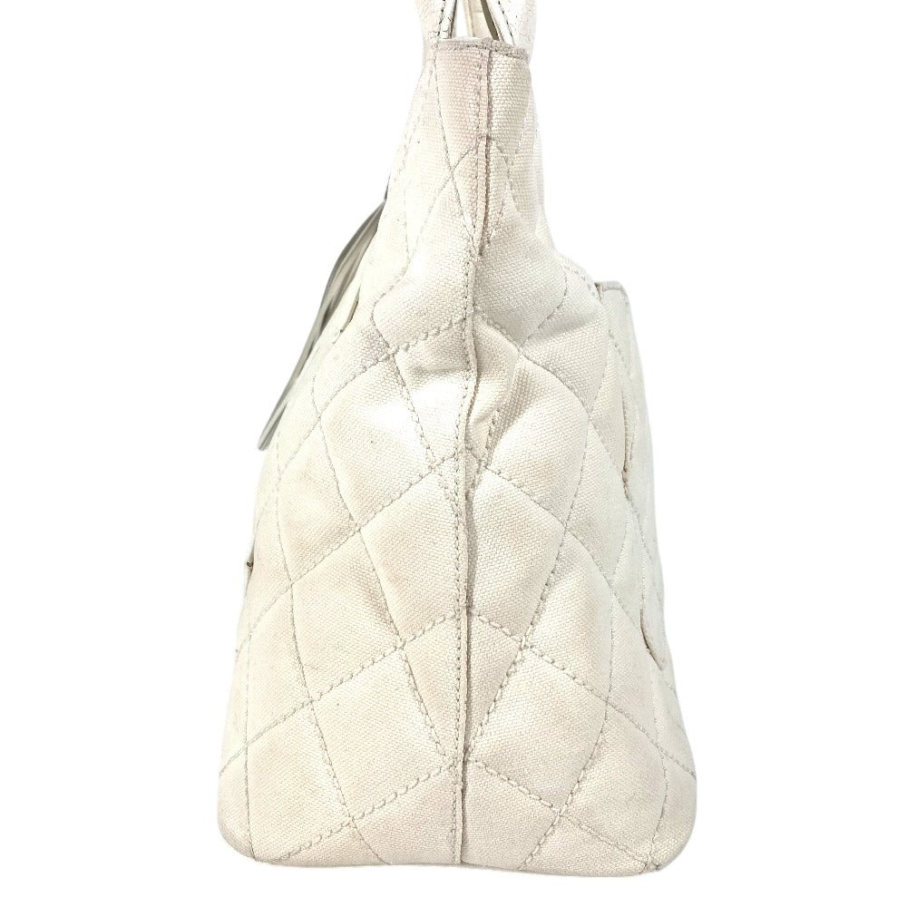 CHANEL CC Coco Mark Logo Quilted Matelasse Reissue Tote Bag with Fringe and Tassel, Shoulder Bag, 9618***, Leather/Canvas, Unisex, White