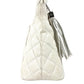 CHANEL CC Coco Mark Logo Quilted Matelasse Reissue Tote Bag with Fringe and Tassel, Shoulder Bag, 9618***, Leather/Canvas, Unisex, White