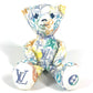LOUIS VUITTON GI0502 Teddy Bear Monogram Pastel "Dudurui" Doll Bear Interior Object Plush Cotton Women's Multicolor